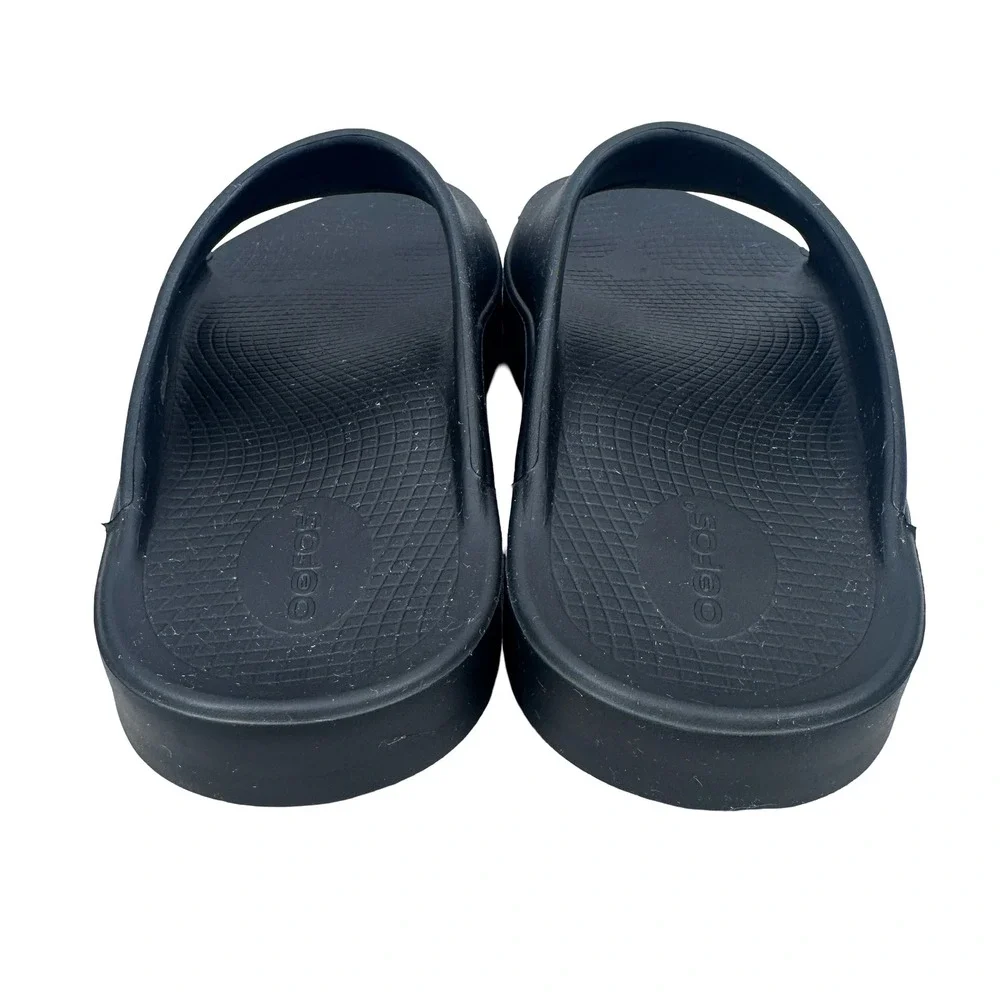 OOFOS OOahh Slide Sandal Black Mens 8 Womens 10 Recovery Footwear EU 41